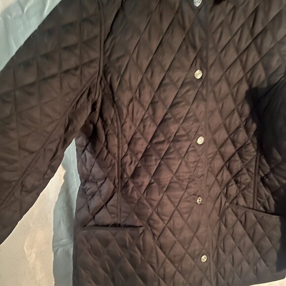 LL Bean Women's Quilted Riding Jacket in black size Large - Picture 11 of 13